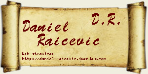 Daniel Raičević vizit kartica